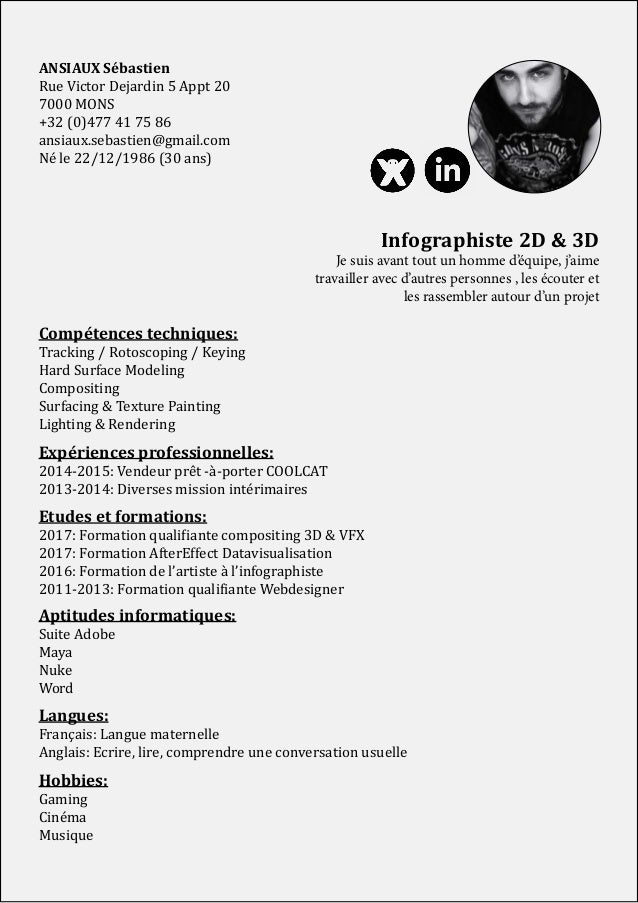 Ansiaux Sebastien Cv