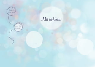 Mes expériences
2008
, Architect
onica,
2007,E
cole Notre
Dame
Stage en
classe de CP
Cabinet archi-
tecte DPLG
 