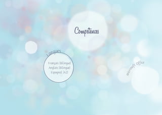 Compétences
Langues
Français (Bilingue)
Anglais (Bilingue)
Espagnol (A2)
Micros
oft Office
 