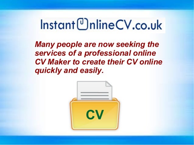 create cv online uk