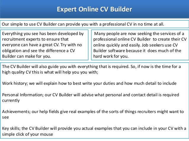 online cv creater