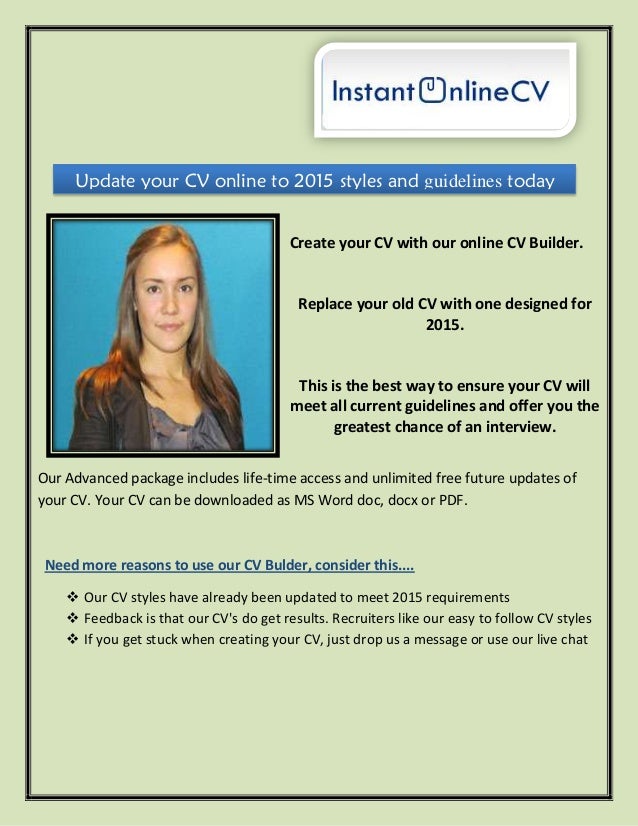 creating cv online