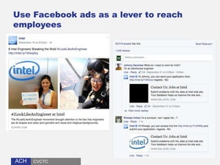 ACHACH
Use Facebook ads as a lever to reach
employees
CVCTC
 