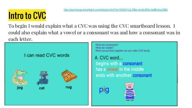 cvc words lesson plan
