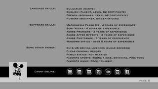 CV Danny Lazarov May2012