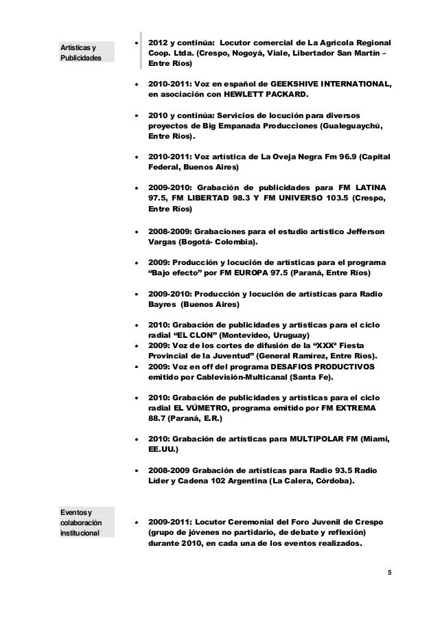 Curriculum vitae podologo 05 picture