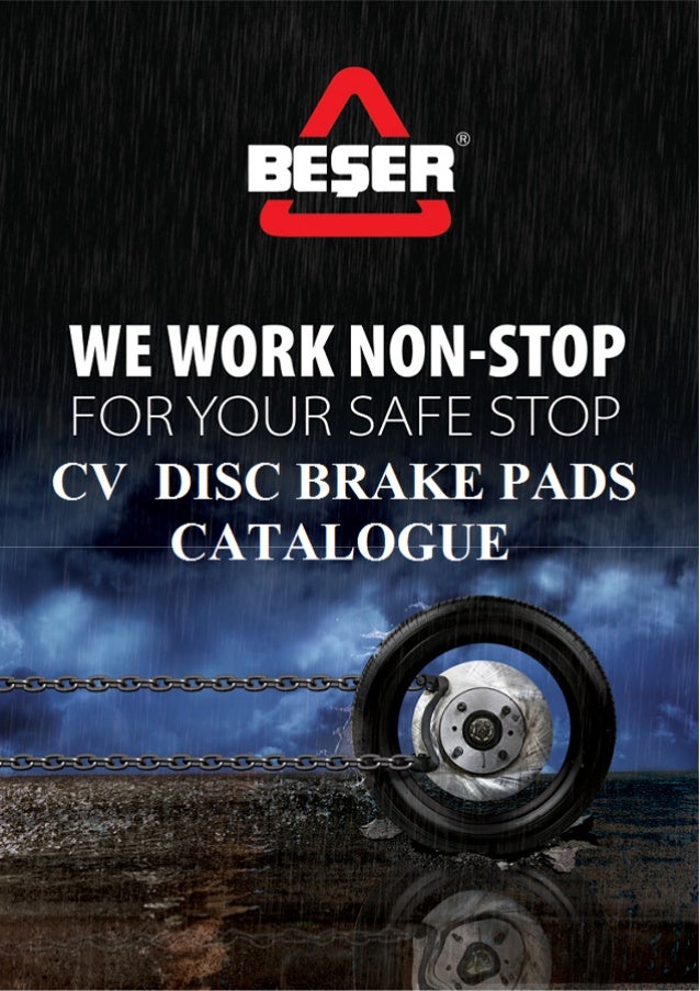 Cv disc brake pads catalogue 20162017