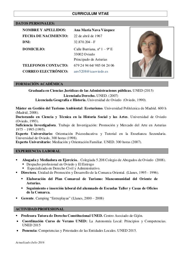 Academic cv template image