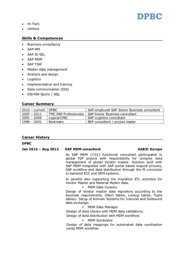 master data management resumes