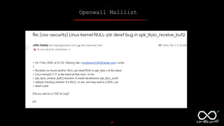 Openwall Malilist
24
 