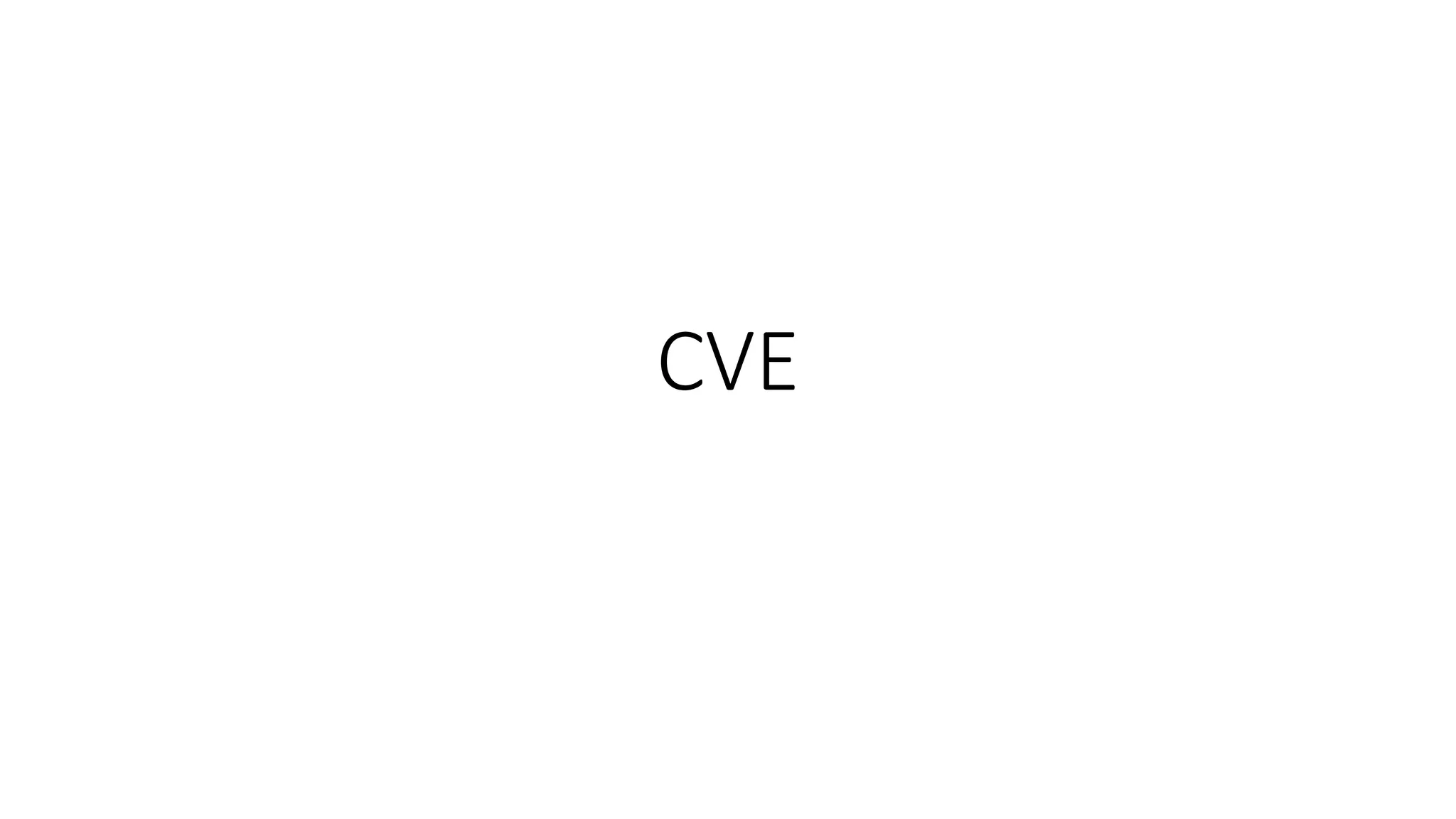 CVE
 