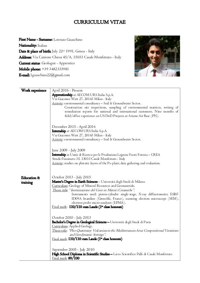 Cv English 2017 02