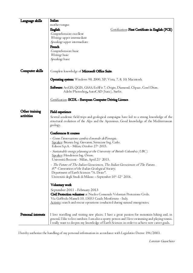 Cv English 2017 02