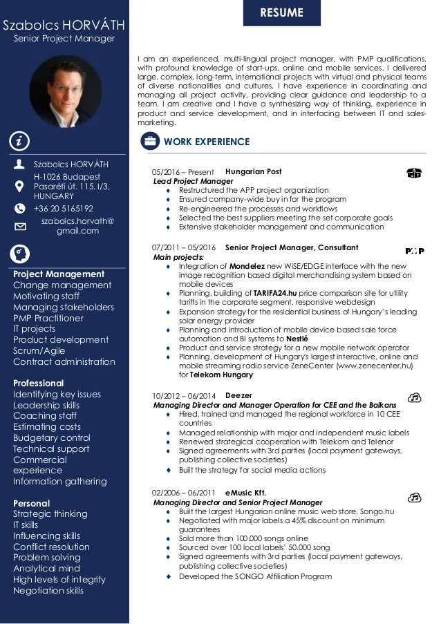 english resume change management resume