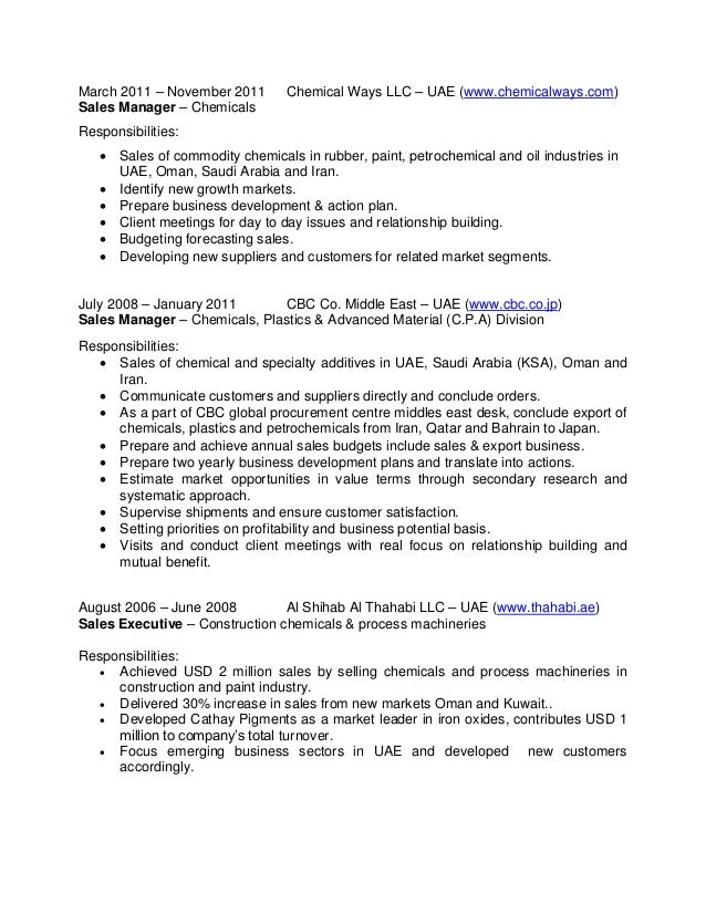 Division sales manager resume