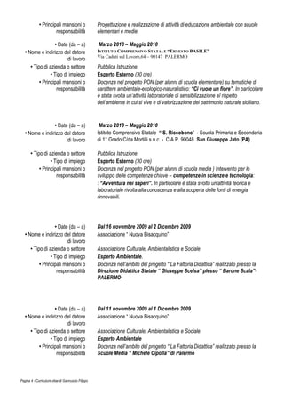 Cv filippo gannuscio con foto | PDF