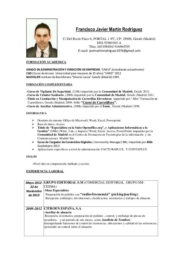 Cv francisco javie