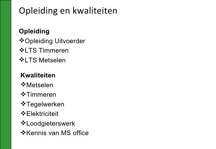 Cv geert/uw klusjesman!