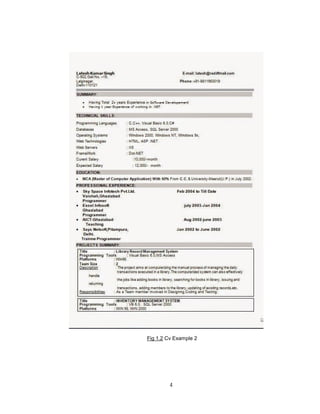 4
Fig 1.2 Cv Example 2
 