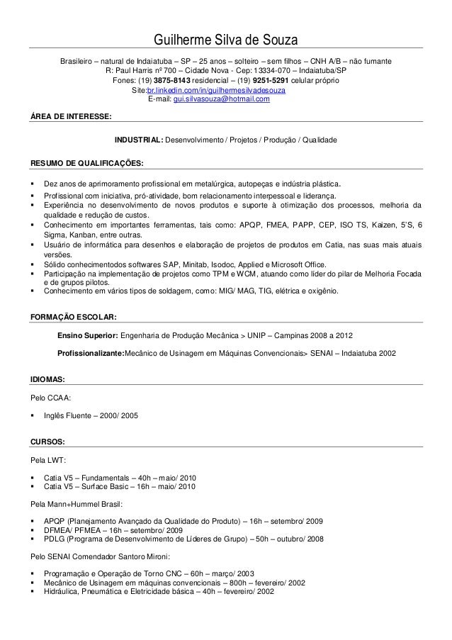 Curriculum vitae examples pdf image