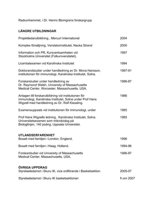 Cv gunilla kling andersson 111119