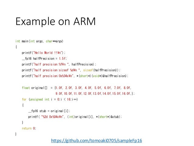 Cvim half precision floating point