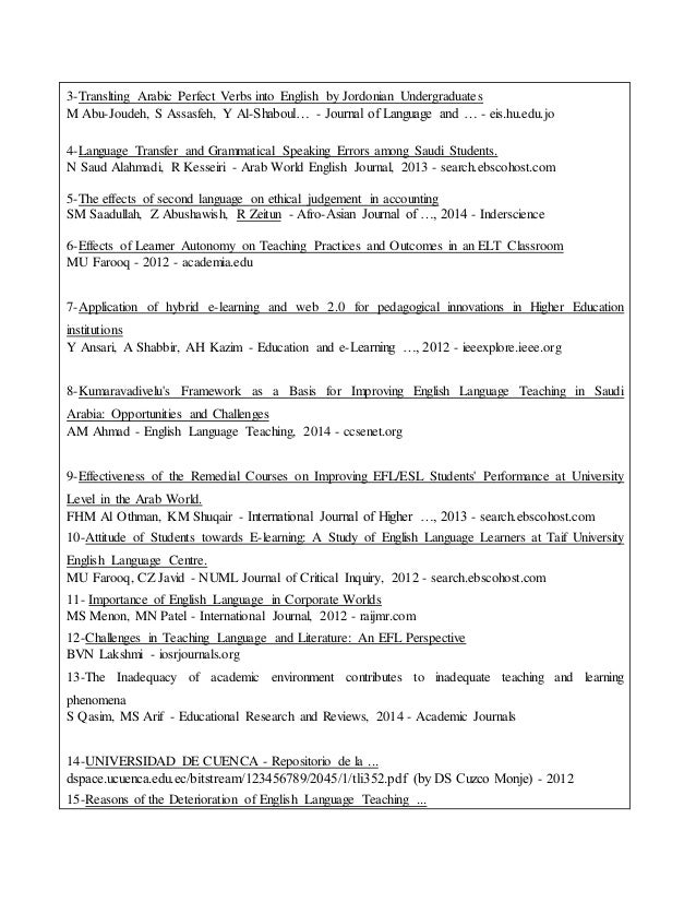 Tesl journal research paper