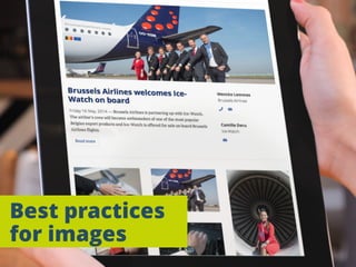 Best practices
for images
 