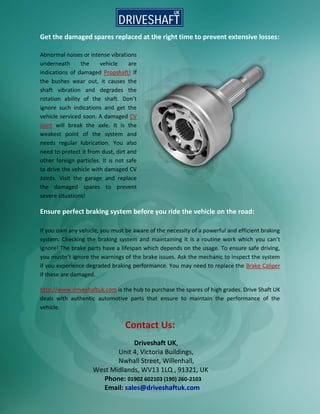 Cv joint | PDF