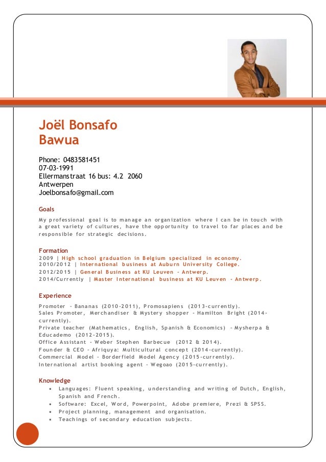 CV Joël Bonsafo Bawua ENG CV Joël Bonsafo Bawua ENG