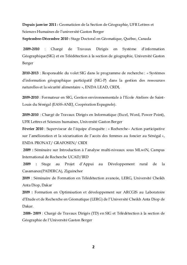 Exemple de CV geneticien