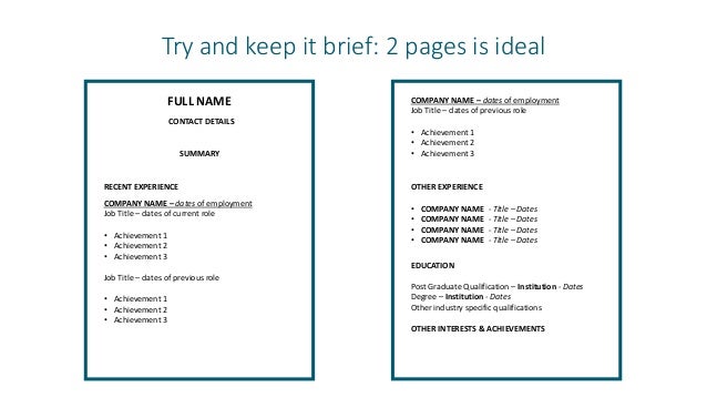How to Put Together a CV Resume - How To Put Together A Cvresume 10 638 