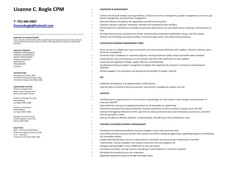 procurement strategic sourcing warehouse management warehouse management resume sample