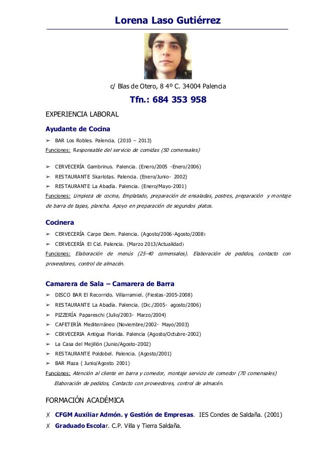 cv curriculum vitae descargar