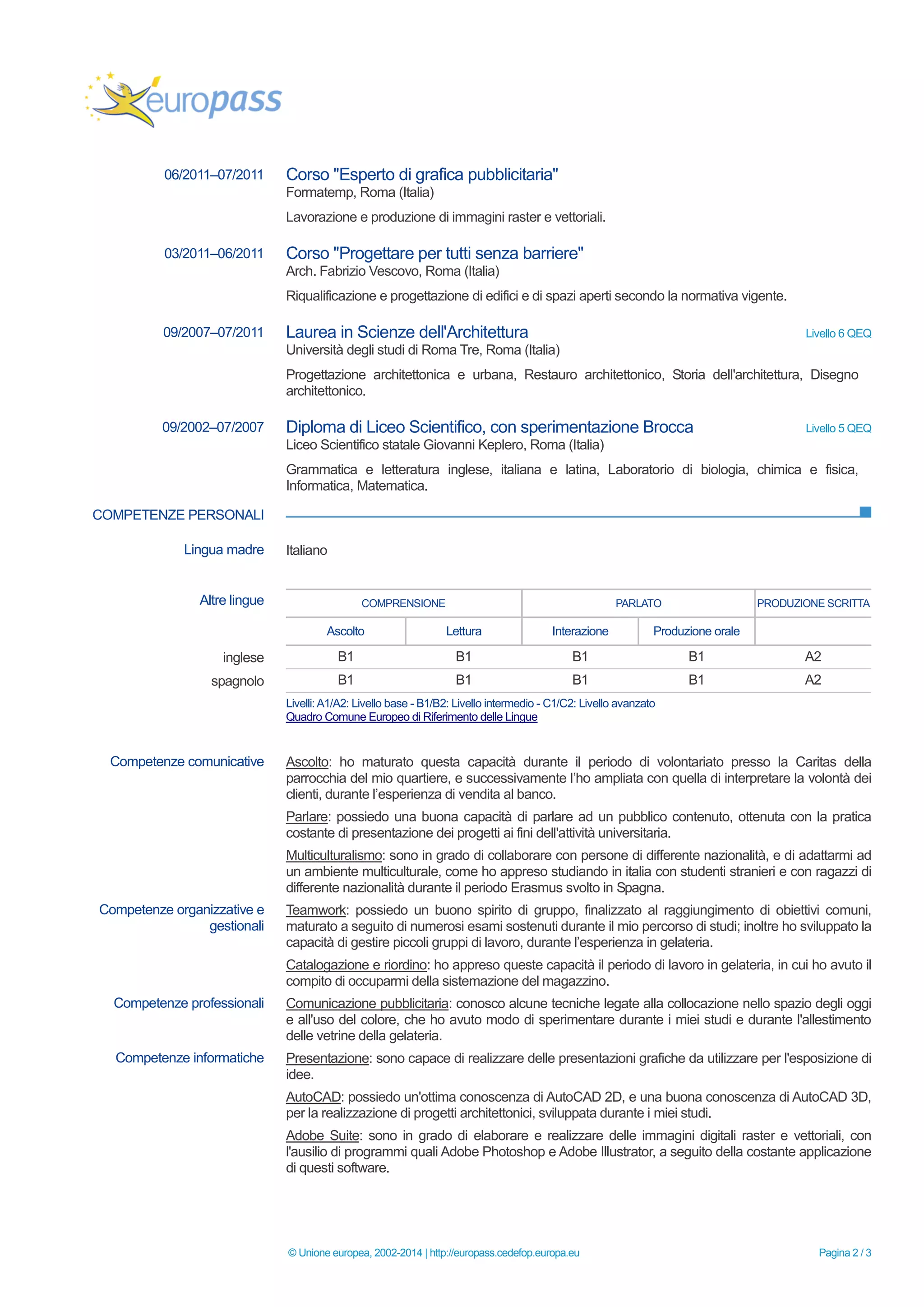 CV_Martina Preziosi_Europass | PDF