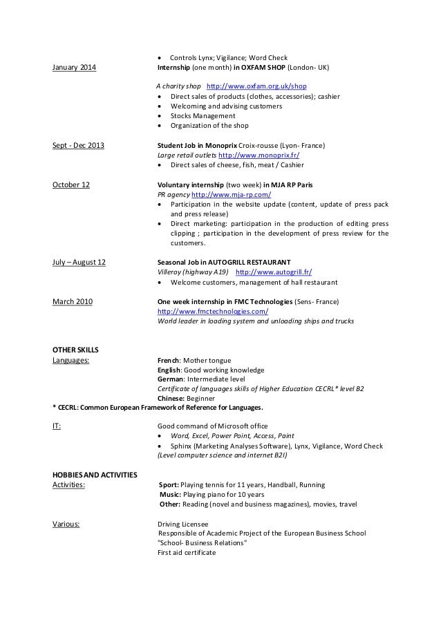 cv mathilde petit resume