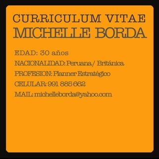 Cv Michelle Borda