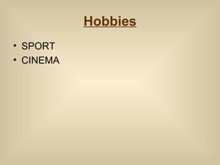Hobbies SPORT CINEMA 