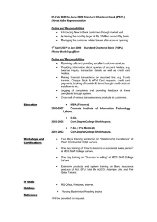 Cv muhammad ali | DOCX