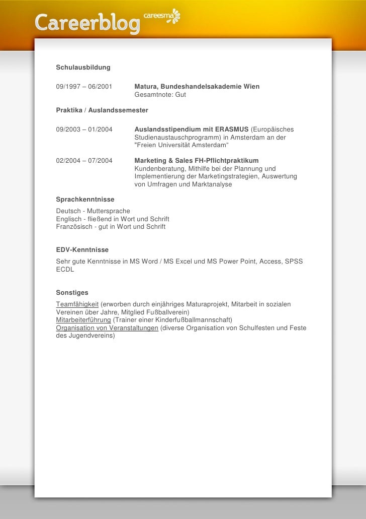 cv for human resources