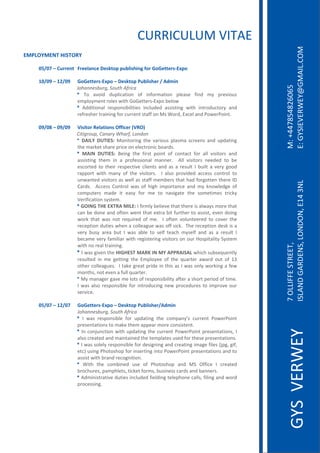 %
8 9   0   &!        /%&$      :;!,. .0'/":3"&( #,    ,   !! :+ <.,

  -       -     ,    !! :+ <.,        :;!,. 0'/":3       *)"&




                                                                                                   "
                                                                                                # $
               = ' 23'*+ +450*&28*'( '1 *(1'-.28*'( 50,2), 1*(+ ./ 5-,3*'4)
               ,.50'/.,(8 -'0,) 7*89 ' ,88,-)> :5' 6,0'7




                                                                                             !" !
               = ++*8*'(20 -,)5'()*6*0*8*,) *(&04+,+ 2))*)8*(; 7*89 *(8-'+4&8'-/ 2(+
               -,1-,)9,- 8-2*(*(; 1'- &4--,(8 )8211 '( ) #'-+ :&,0 2(+ ?'7,-?'*(8%

- 2   - -       ":"!,      /%!",&: ##"$   4   7

               B                     '(*8'-*(; 89, 32-*'4) 502).2 )&-,,() 2(+ 45+28*(;
               89, .2-<,8 )92-, 5-*&, '( ,0,&8-'(*& 6'2-+)%
               =                     ,*(; 89, 1*-)8 5'*(8 '1 &'(82&8 1'- 200 3*)*8'-) 2(+
               2))*)8*(; 89,. *( 2 5-'1,))*'(20 .2((,-%          00 3*)*8'-) (,,+,+ 8' 6,
               ,)&'-8,+ 8' 89,*- -,)5,&8*3, &0*,(8) 2(+ 2) 2 -,)408 64*08 2 3,-/ ;''+
               -255'-8 7*89 .2(/ '1 89, 3*)*8'-)%        20)' 5-'3*+,+ 2&&,)) &'(8-'0 8'
               4(72(8,+ 3*)*8'-) 2) 7,00 2) )8211 .,.6,-) 8928 92+ 1'-;'88,( 89,-,
                 2-+)% &&,)) '(8-'0 72) '1 9*;9 *.5'-82(&, 2(+ ./ <('70,+;, '1
               &'.548,-) .2+, *8 ,2)/ 1'- ., 8' (23*;28, 89, )'.,8*.,) 8-*&</
                 ,-*1*&28*'( )/)8,.%
               =                >            1*-.0/ 6,0*,3, 8928 89,-, *) 2072/) .'-, 8928
               &2( 6, +'(, 2(+ '18,( 7,(8 8928 ,:8-2 6*8 14-89,- 8' 2))*)8 ,3,( +'*(;
               7'-< 8928 72) ('8 -,C4*-,+ '1 .,% '18,( 3'04(8,,-,+ 8' &'3,- 89,
               -,&,58*'( +48*,) 79,( 2 &'00,2;4, 72) '11 )*&<% 9, -,&,58*'( +,)< *) 2
               3,-/ 64)/ 2-,2 648 72) 260, 8' ),01 8,2&9 ./),01 2(+ 2) 2 -,)408
               6,&2., 3,-/ 12.*0*2- 7*89 -,;*)8,-*(; 3*)*8'-) '( '4- =')5*820*8/ /)8,.
               7*89 (' -,20 8-2*(*(;%
               = 72) ;*3,( 89,                                          79*&9 )46),C4,(80/
               -,)408,+ *( ., ;,88*(; 89, .50'/,, '1 89, C42-8,- 272-+ '48 '1
               '89,- &'00,2;4,)% 82<, ;-,28 5-*+, *( 89*) 2) 72) '(0/ 7'-<*(; 2 1,7
               .'(89) ('8 ,3,( 2 1400 C42-8,-%
               B / .2(2;,- ;23, ., 0'8) '1 -,)5'()*6*0*8/ 218,- 2 )9'-8 5,-*'+ '1 8*.,%
                 72) 20)' -,)5'()*60, 1'- *(8-'+4&*(; (,7 5-'&,+4-,) 8' *.5-'3, '4-
               ),-3*&,%

8 9       9     ,    !! :+ <.,        :;!,. 0'/":3       *)"&

               = 72) -,)5'()*60, 1'- 45+28*(; 89, &'.52(/D) &4--,(8 ?'7,-?'*(8
               5-,),(828*'() 8' .2<, 89,. 255,2- .'-, &'()*)8,(8%
               = ( &'(E4(&8*'( 7*89 45+28*(; 89, &4--,(8 ?'7,-?'*(8 5-,),(828*'()
               20)' &-,28,+ 2(+ .2*(82*(,+ 89, 8,.5028,) 4),+ 1'- 89,), 5-,),(828*'()%
               = 72) )'0,0/ -,)5'()*60, 1'- +,)*;(*(; 2(+ &-,28*(; *.2;, 1*0,) @E5; ;*1
                                                                                              #

               ,8&A 4)*(; ?9'8')9'5 1'- *(),-8*(; *(8' ?'7,-?'*(8 5-,),(828*'() 2(+ 8'
               2))*)8 7*89 6-2(+ -,&';(*8*'(%
               = #*89 89, &'.6*(,+ 4), '1 ?9'8')9'5 2(+                 11*&, &-,28,+
               6-'&94-,) 52.590,8) 8*&<,8 1'-.) 64)*(,)) &2-+) 2(+ 62((,-)%
               = +.*(*)8-28*3, +48*,) *(&04+,+ 1*,0+*(; 8,0,59'(, &200) 1*0*(; 2(+ 7'-+
               5-'&,))*(;%
 