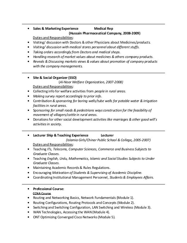 Cv of tahir hussain with Master Degree & Experience Cv of tahir hussain with Master Degree & Experience