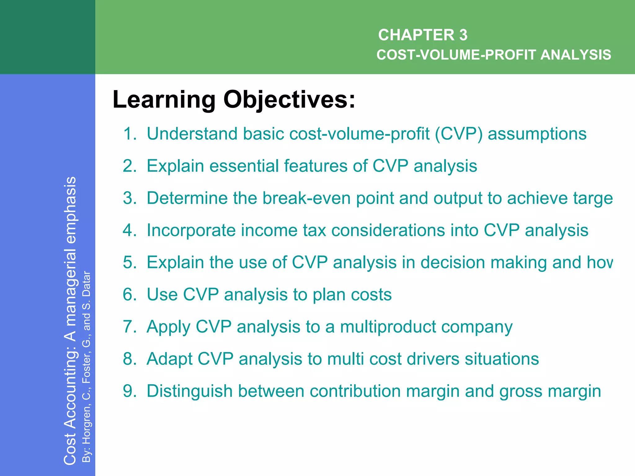 CVP Analysis | PPT