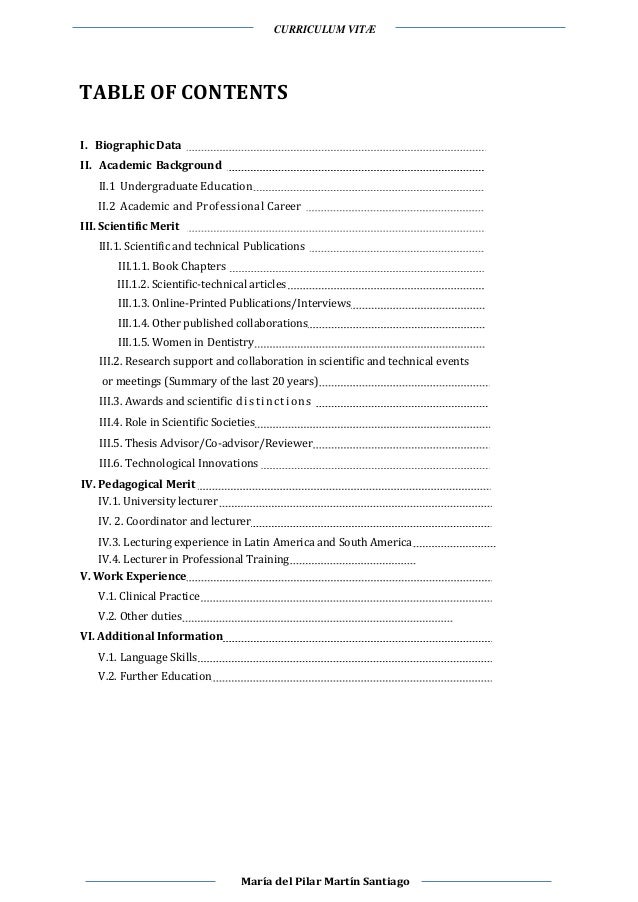 Cv Dr Pilar Martin Santiago English