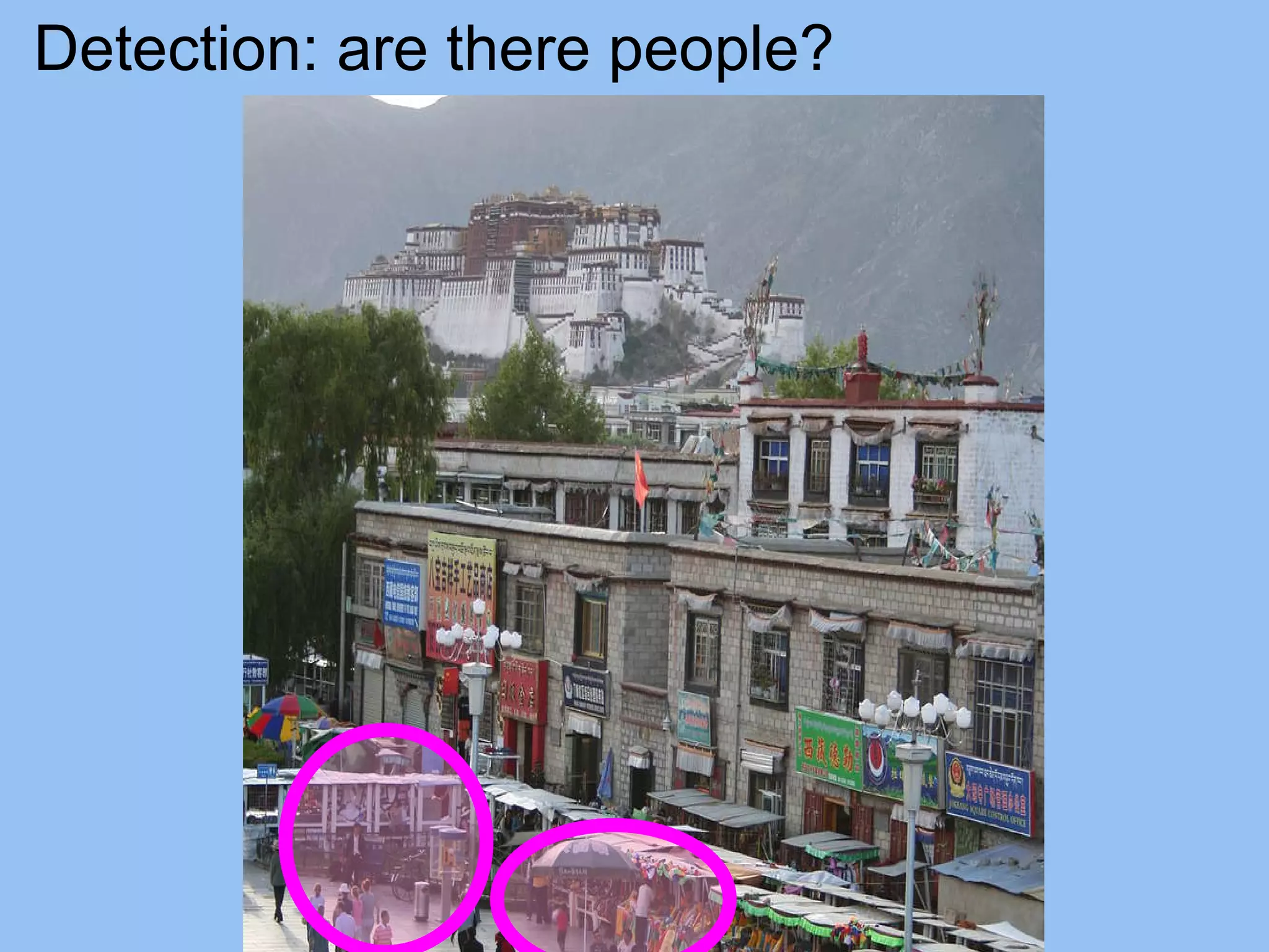 Detection: are there people? 