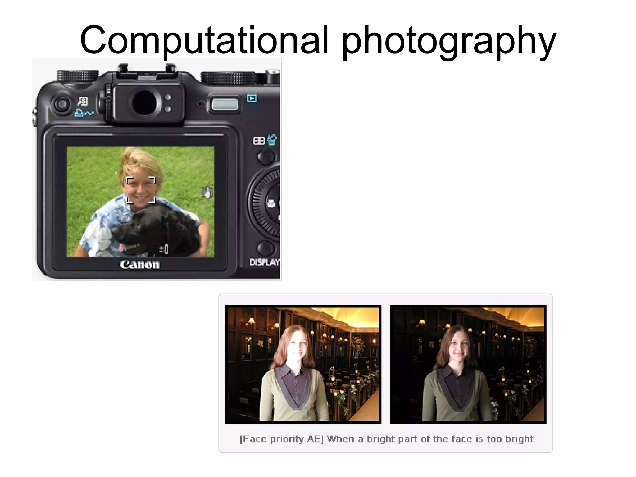 Computational photography 