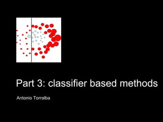 Part 3: classifier based methods Antonio Torralba 