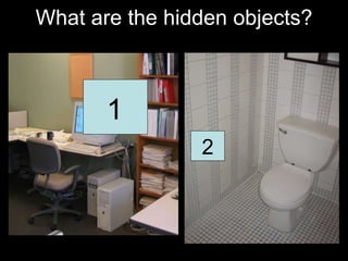 What are the hidden objects? 2 1 