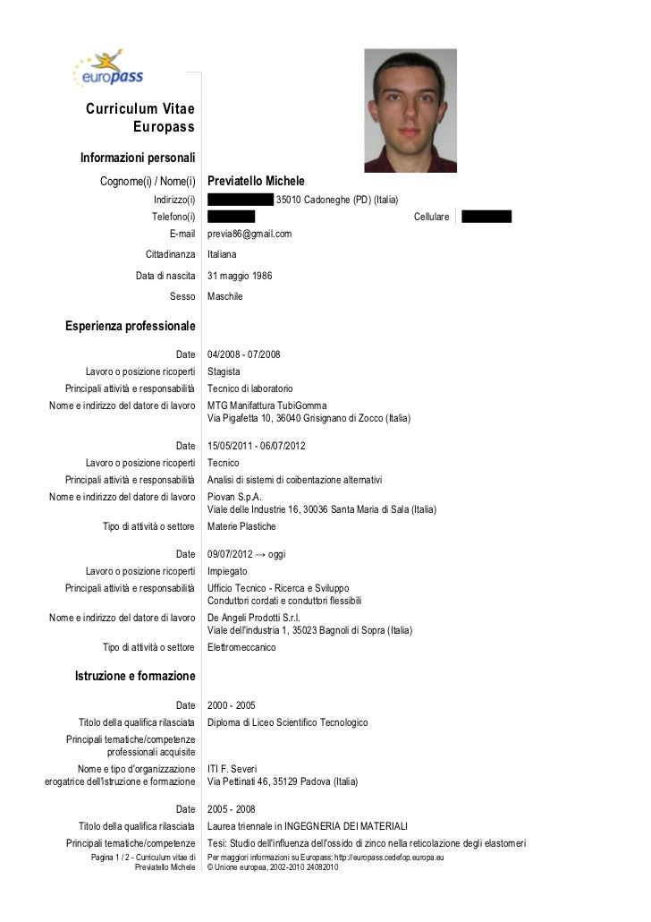 candidatura perfecta curriculum vitae esempio modello word scaricare