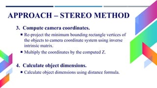Object Size Detector - Computer Vision | PPTX
